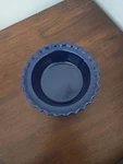 Vtg Chantal Scalloped Rim 5" 1.5 Cup; Individual Pie Dish; Indigo Blue. Fixed Price $8.95.