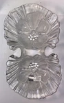 Mikasa 2 Part Server Hibiscus Frost 13 Divided Candy Dish Embossed Centerpiece. Fixed Price $8.48.