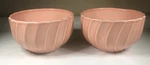 Anthropologie Coral Pink Swirl Ceramic Cereal Ice Cream Bowls Set Of 2. Fixed Price $20.00.
