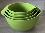 Set 4 Rosti Denmark Margrethe Green Melamine Mixing Bowls Nesting Mcm 50S 60S. Fixed Price $78.88.
