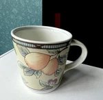 Mikasa Garden Harvest Jumbo Large Stoneware Mug- CAC29 Intaglio (3-7/8 Tall). Fixed Price $15.00.