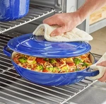 Valor 3.25 Qt. Merlot Enameled Cast Iron Brazier / Casserole Dish With Cover. Fixed Price $33.99.