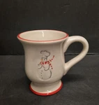 Williams Sonoma Snowman Chef Mug Hot Chocolate Coffee Footed Christmas Holiday. Fixed Price $8.99.