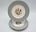 Set Of 4 Homer Laughlin Cavalier Empire Gray Bread Appetizer Plates K53N5. Fixed Price $19.99.