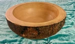 Zodax Large Wooden Bowl-teak(?) Smooth Interior & Bottom W/natural Outer Rim. Fixed Price $58.79.