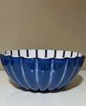 Guzzini Grace Mediterranean Blue Acrylic Serving Bowl 10" Italian New. Fixed Price $35.99.