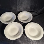 Set Of 4 The Pioneer Woman Cowgirl Lace Linen Soup Bowls Cream White See Photo. Fixed Price $22.00.