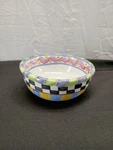 Mackenzie Childs 2015 Piccadilly Cereal Bowl 5.5" Wide. Fixed Price $100.00.