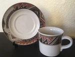 Christopher Stuart Montezuma #Y2240 Stoneware Cup/mug And Saucer Set.. Fixed Price $7.00.