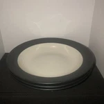 Noritake Colorwave Graphite Rim Soup/pasta Bowl 8.5" Wide, Set Of 3. Fixed Price $14.99.