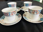 Noritake Progression Flat Cup & Saucer Set Ming Garden #9066 Made Japan Pl. Fixed Price $44.95.