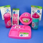 Zak Sippy Cup Insulated Toddler Baby No Tip 3 Section Plate Bowl Pink Bpa. Fixed Price $21.99.