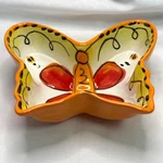 Colorful Butterfly Shaped Bowl Candy Treat Dish Gerber Daisy Ambiance Springtime. Fixed Price $23.05.