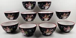 10 Pc Certified International Snowman Ice Cream Dish Lot Christmas Present Bowls. Fixed Price $129.67.