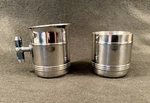 Jean Couzon Acier Inox 18/10 France Creamer & Sugar Set (missing Bowl Lid). Fixed Price $24.00.