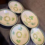 Italian Villa Herb Pasta Set 5PC Large Serving & 4 Individual Green. Fixed Price $44.93.