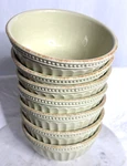 Lot Of 7 Lenox French Perle Groove 5 1/2" Opening Width Light Green Bowls. Fixed Price $59.97.