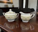 Vintage Noritake Sugar Bowl W/lid And Creamer N830. Fixed Price $34.95.