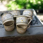American Atelier Marseille Floral Mug Set Vintage Ceramic Coffee Tea Cups. Fixed Price $13.00.