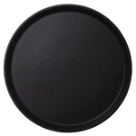 Cambro PT1400110 14" Round Black Non-slip Polytread Non-skid Serving Tray. Fixed Price $12.17.