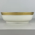 Super Rare Lenox Westchester Gold Encrusted 9.5" Large Oval Serving Bowl Euc. Fixed Price $249.00.