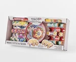 Prepara 9 Piece Taco Set Melamine 4 Holders Spoons & Bowl New Box. Fixed Price $30.00.
