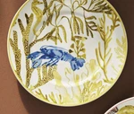 Anthropologie Sea Life Side Salad Appetizer Plate Green Crayfish Discontinued. Fixed Price $38.00.