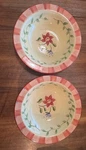 Pfaltzgraff Retired Napoli Hand Painted Pasta Bowl Set Of 2. Fixed Price $35.95.