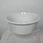 Vintage 1980S French White F-5-B Corningware Souffle Casserole Dish 1.6 Liter. Fixed Price $15.99.