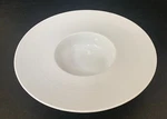 Vertex China (radiance Collection?) Deep Soup/maxxi Rim Bowl W/embossed Lines. Fixed Price $16.00.