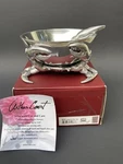 New Arthur Court 3 Pc Crab Condiment Bowl Server Set. Fixed Price $65.00.