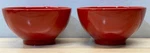 Set Of 2 Waechtersbach Germany Red Cherry Glossy Bowls Cereal Soup 6" Stamp. Fixed Price $29.95.