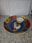 Sango The Sweet Shoppe Christmas Chip & Dip Set 2 Pcs 3041 Sue Zipkin New*. Fixed Price $75.00.