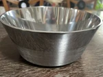 Large 9 3/8 Vera Wang Vesta Metal Salad Serving Bowl By Wedgwood. Fixed Price $40.00.
