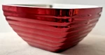Vollrath Stainless Steel Red Ribbed Square Large Serving Bowl Dbl-wall 47635 Euc. Fixed Price $49.99.