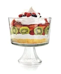 Anchor Hocking Monaco Glass Trifle Bowl, 104 Oz. Fixed Price $37.86.