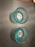 Pioneer Woman 2 Teal Blue Glass Cassie 3 Dip Prep Condiment Bowls Hard To Find. Fixed Price $24.00.