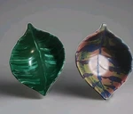 Opalhouse Melamine Leaf Bowl Snack Dip 2 Pc Set Green Botanical Tropical Summer. Fixed Price $16.16.