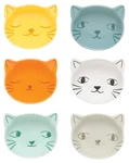 6 Pcs Jubilee Purrfect Kittens Stoneware Shaped Pinch Bowls 2 Oz Set. Fixed Price $36.82.