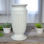 Mikasa Italian Countryside Tall Vase Bone White 12 #KT058. Fixed Price $89.95.