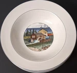 Epoch Exclusives Pioneer Bay E2031 Soup Bowl Set Of 5WHITE Multicolor China. Fixed Price $25.00.
