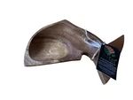 Tropeco Hawaii Monkeypod Carved Dolphin Dish Bowl Hardwood Fish With Tag. Fixed Price $14.87.