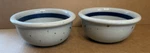 Dansk Blt Blue Cereal Soup Bowls (2) Gray W/ Band 6 1/2" Japan. Fixed Price $24.99.