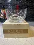 Ralph Lauren Home Royalton Lead Crystal Glass Bowl - 6" / 15.24 Cm New In Box. Fixed Price $79.99.