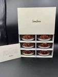 New In Box Neiman Marcus Soup Salad Dessert Bowls Empress Rose Brocade Pattern. Fixed Price $50.00.
