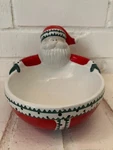 Vintage Santa Ceramic Bowl Candy Dish - Giftco Inc. Hand Painted With Box. Fixed Price $14.00.