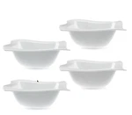 Villeroy & Boch New Wave Salad Soup Bowl White Porcelain 4 Pcs Set 20.5 Oz. Fixed Price $121.50.