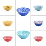 Pioneer Woman Melamine Dip Bowl Floral 5.35IN Blue Teal Coral Yellow 11OZ Pick. Fixed Price $9.99.