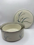 Vtg Corelle Coordinates Coastal Breeze Reston Lloyd Eurita Metal Bowl Set Trivet. Fixed Price $32.95.