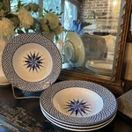 Victoria Beale Williamsburg 9026 Blue White Floral Soup Salad Bowls 8.6 Set 4. Fixed Price $26.99.